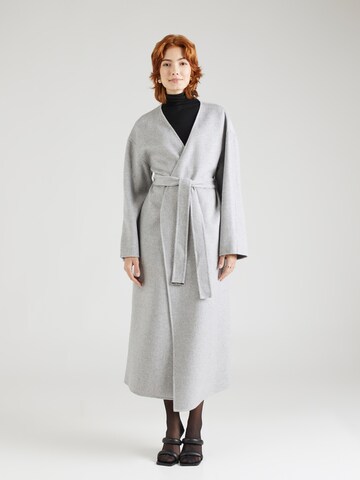 Calvin Klein - Abrigo de entretiempo en gris: frente