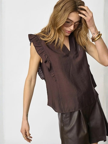 co'couture Top ' Hera ' in Braun