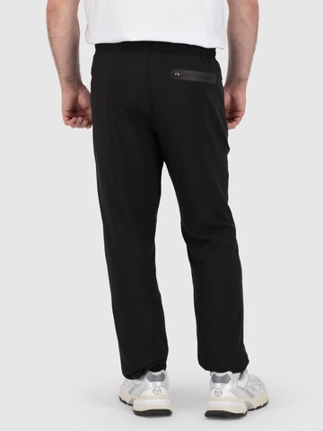 Sergio Tacchini Tapered Sports trousers 'RISPECCHIO' in Black