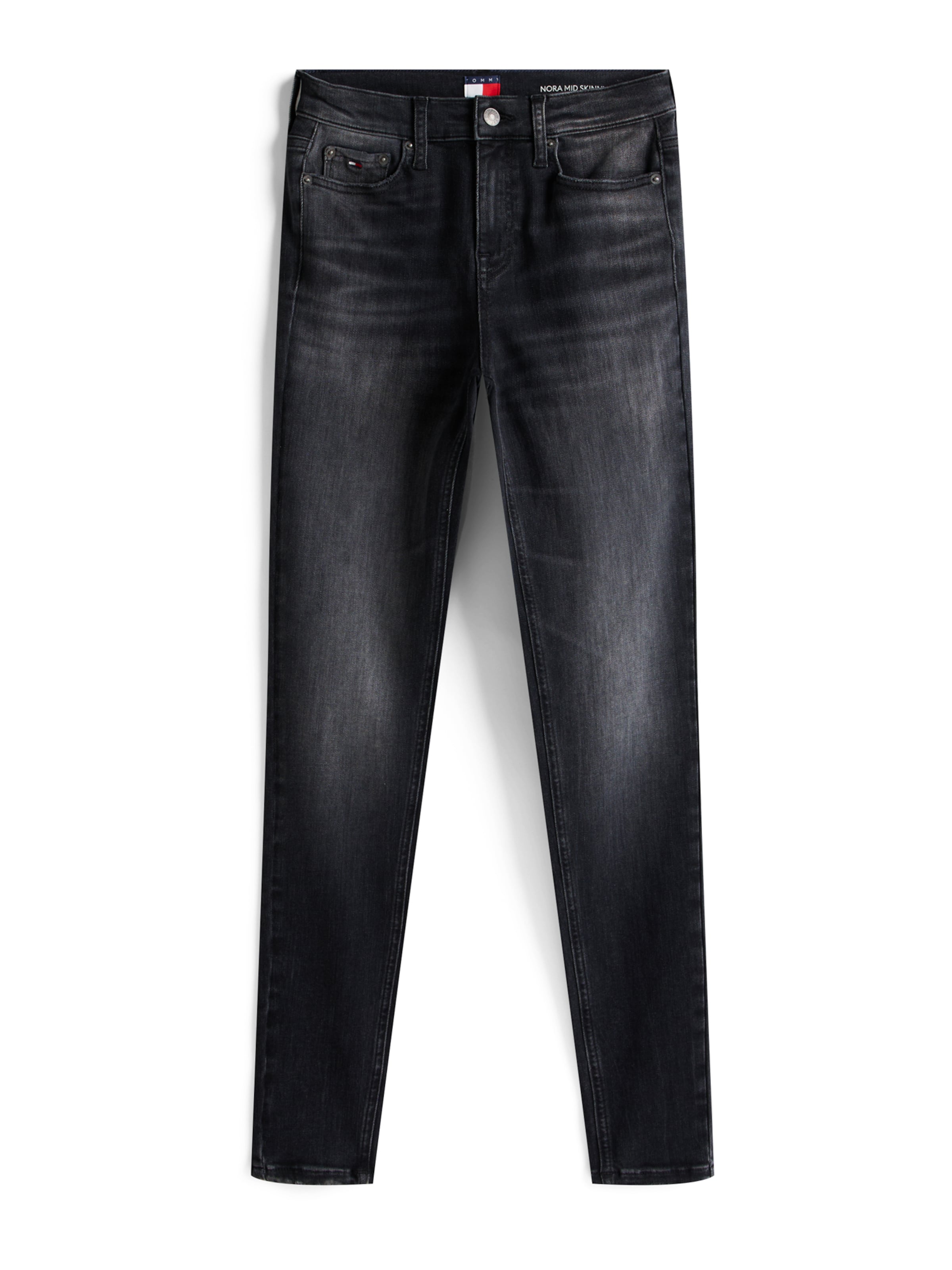 Coupe slim Jean 'NORA' Tommy Jeans en noir : devant