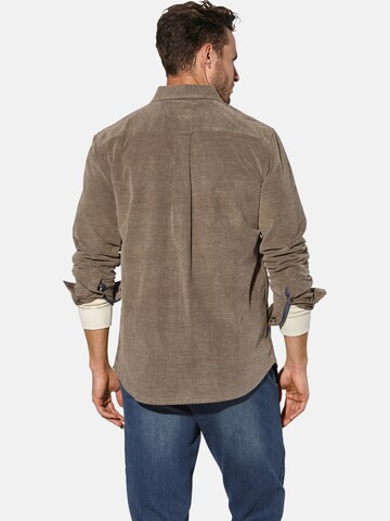 BABISTA Regular fit Button Up Shirt in Brown