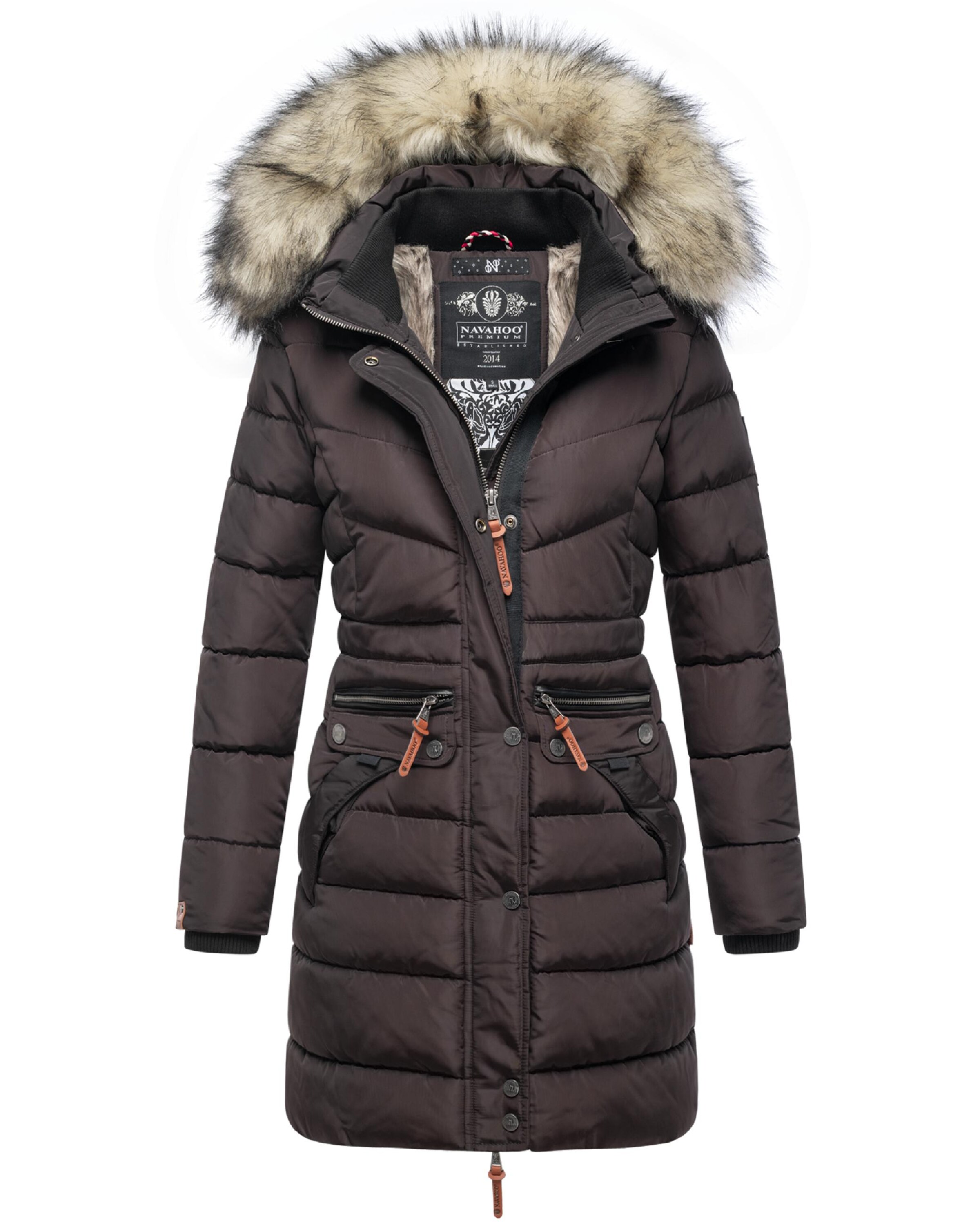 NAVAHOO - Abrigo de invierno 'Paula' en marrón