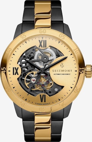 Seizmont Analoog horloge 'Dante II' in Goud: voorkant