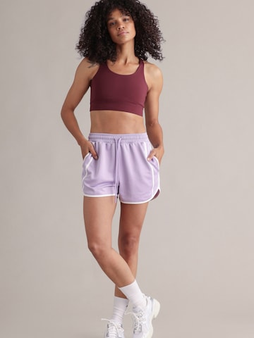 Hey Honey Loosefit Sporthose 'Track Shorts'‌‌‌‌‌‌‌‌‌‌ in Lila