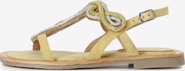 Sandalo di CAFè NOIR in giallo: frontale