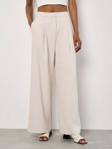 Wide Leg Pantalon ' ' Apricot en beige : devant