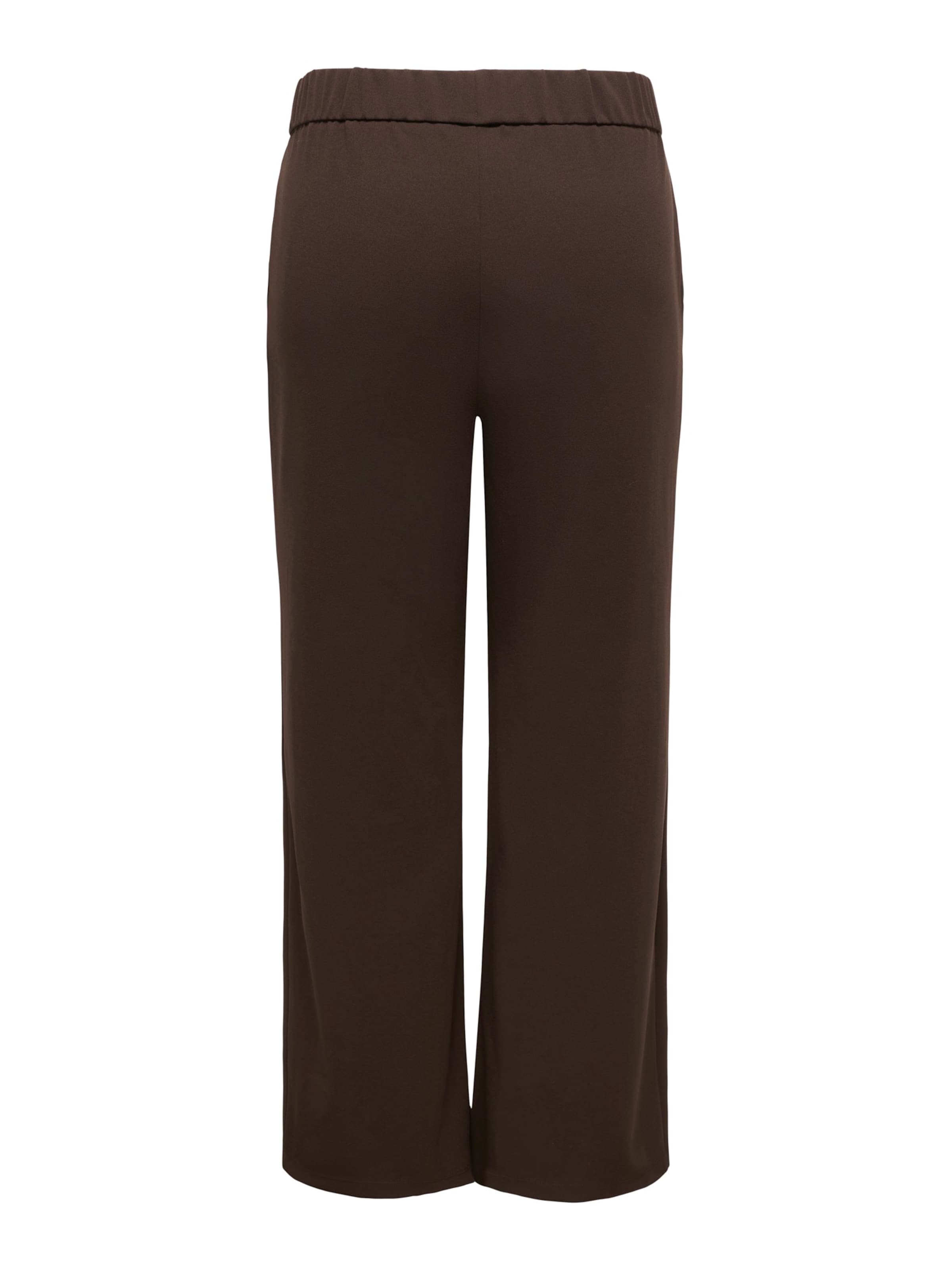 ONLY Carmakoma - Pierna ancha Pantalón plisado 'CARSANIA' en marrón