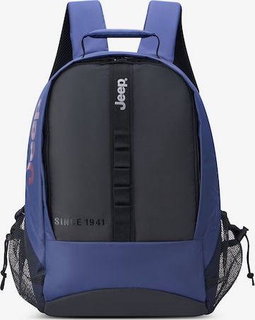 Zaino di Jeep in blu: frontale