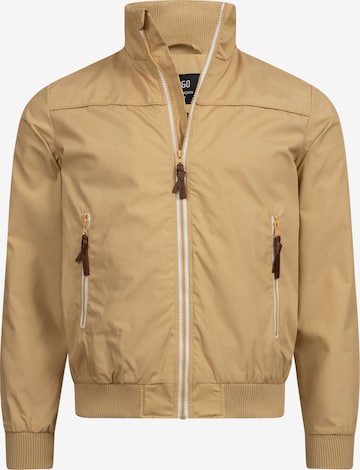 INDICODE JEANS Übergangsjacke 'Ivano' in Braun: Vorderseite