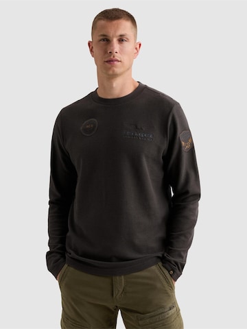 PME Legend - Camiseta 'T-shirt with long sleeves and artworks' en gris: frente