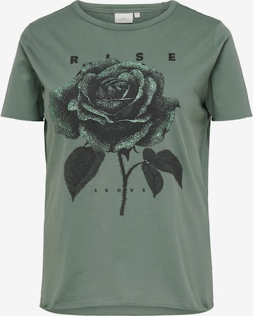 T-shirt 'CARLuca' ONLY Carmakoma en vert : devant