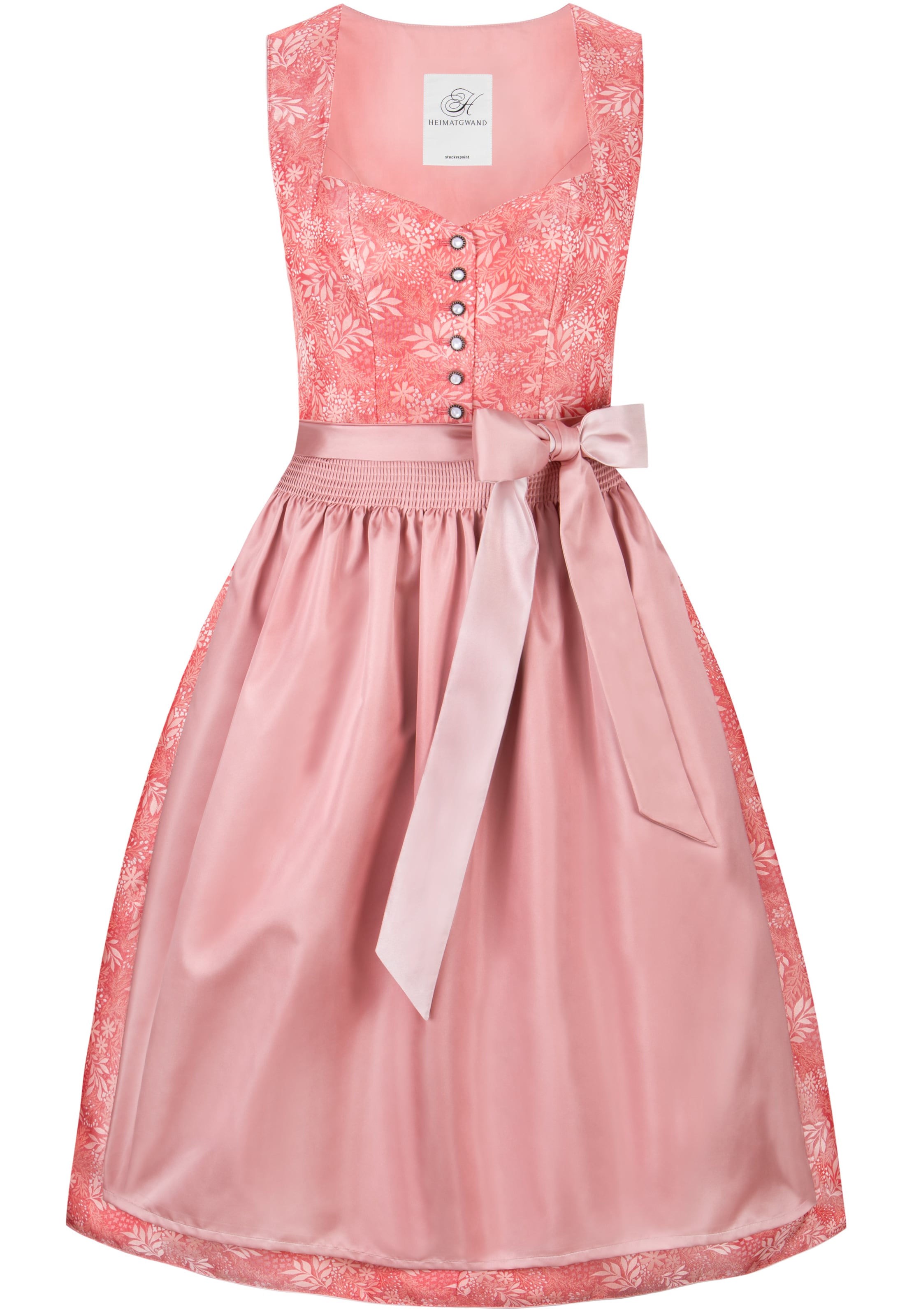 STOCKERPOINT Dirndl 'Sandrine' in Pink: Vorderseite