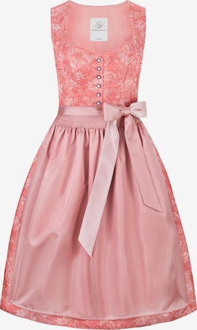 STOCKERPOINT Dirndl 'Sandrine' in Roze: voorkant