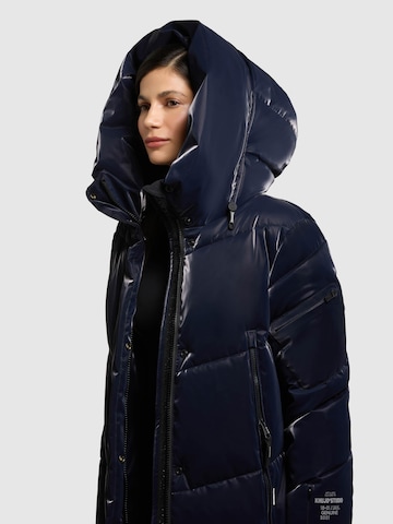 khujo Winter coat 'Pulset Shiny' in Blue
