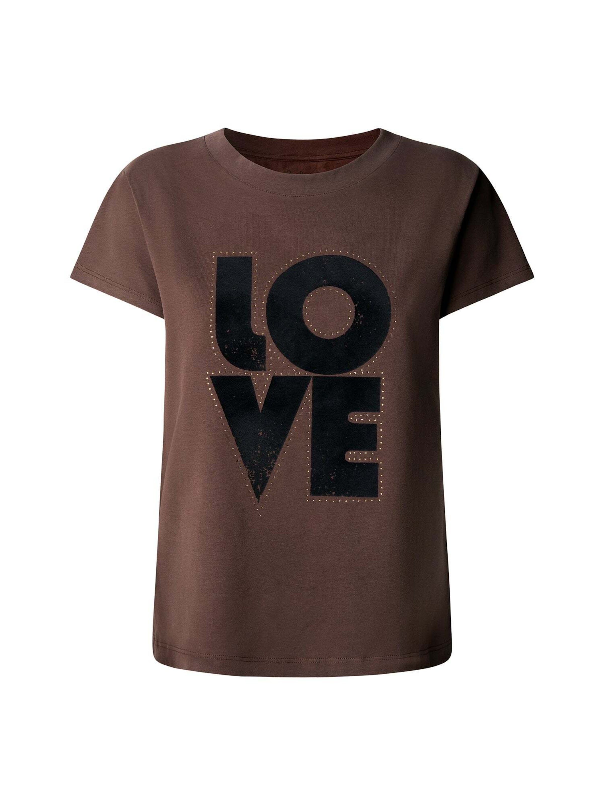 Pepe Jeans T-Shirt in Braun: Vorderseite