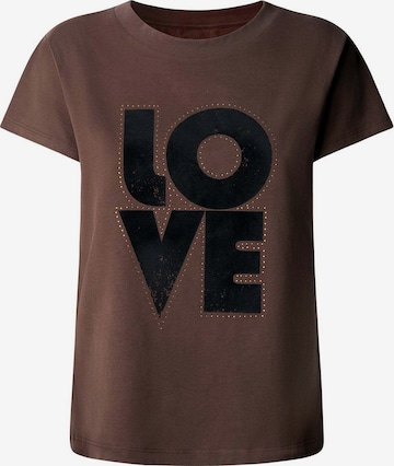 Pepe Jeans T-Shirt in Braun: Vorderseite