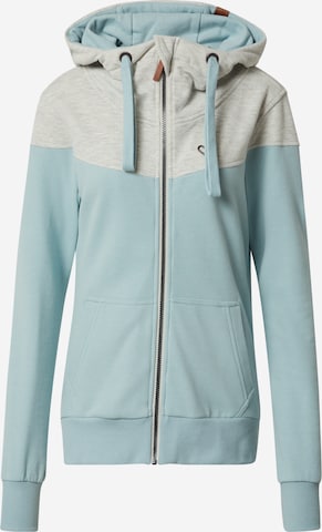 Alife and Kickin Zip-Up Hoodie 'Palina' in Blue: front