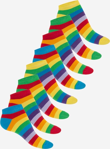 footstar Ankle Socks 'Ringel' in Mixed colors: front