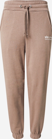 ALPHA INDUSTRIES Hlače u smeđa / bijela, Pregled proizvoda