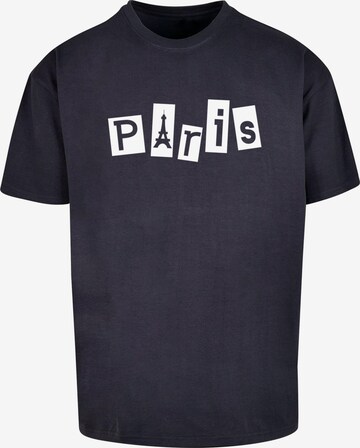 Merchcode T-Shirt 'Paris X' in Blau: predná strana