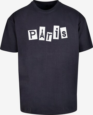 T-Shirt 'Paris X' Merchcode en bleu : devant