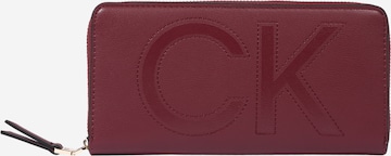 Calvin Klein Portemonnee in Rood: voorkant