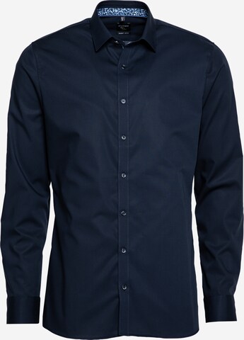 OLYMP Slim fit Button Up Shirt 'No 6' in Blue: front