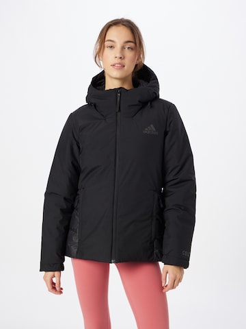 ADIDAS SPORTSWEAR Sports jacket 'Traveer' in Black: front