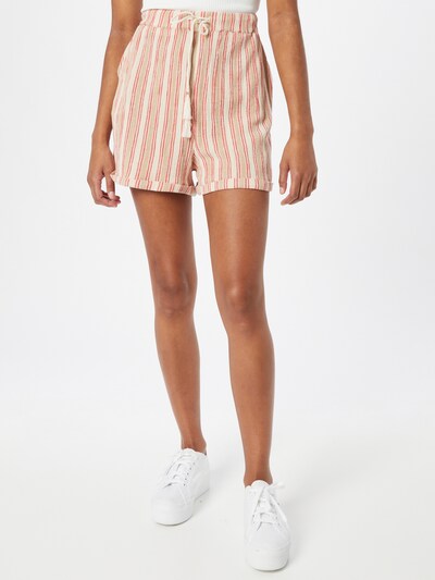 Superdry Pants in Ecru / Pink / Powder, View model