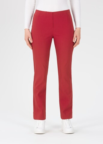 STEHMANN Regular Pants 'INA' in Red: front