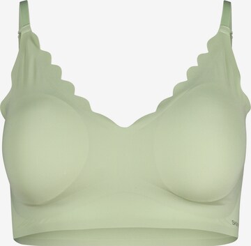 Skiny Bralette Bra in Green: front