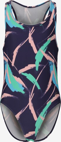 ZigZag Swimsuit 'Silvia' in Blue: front