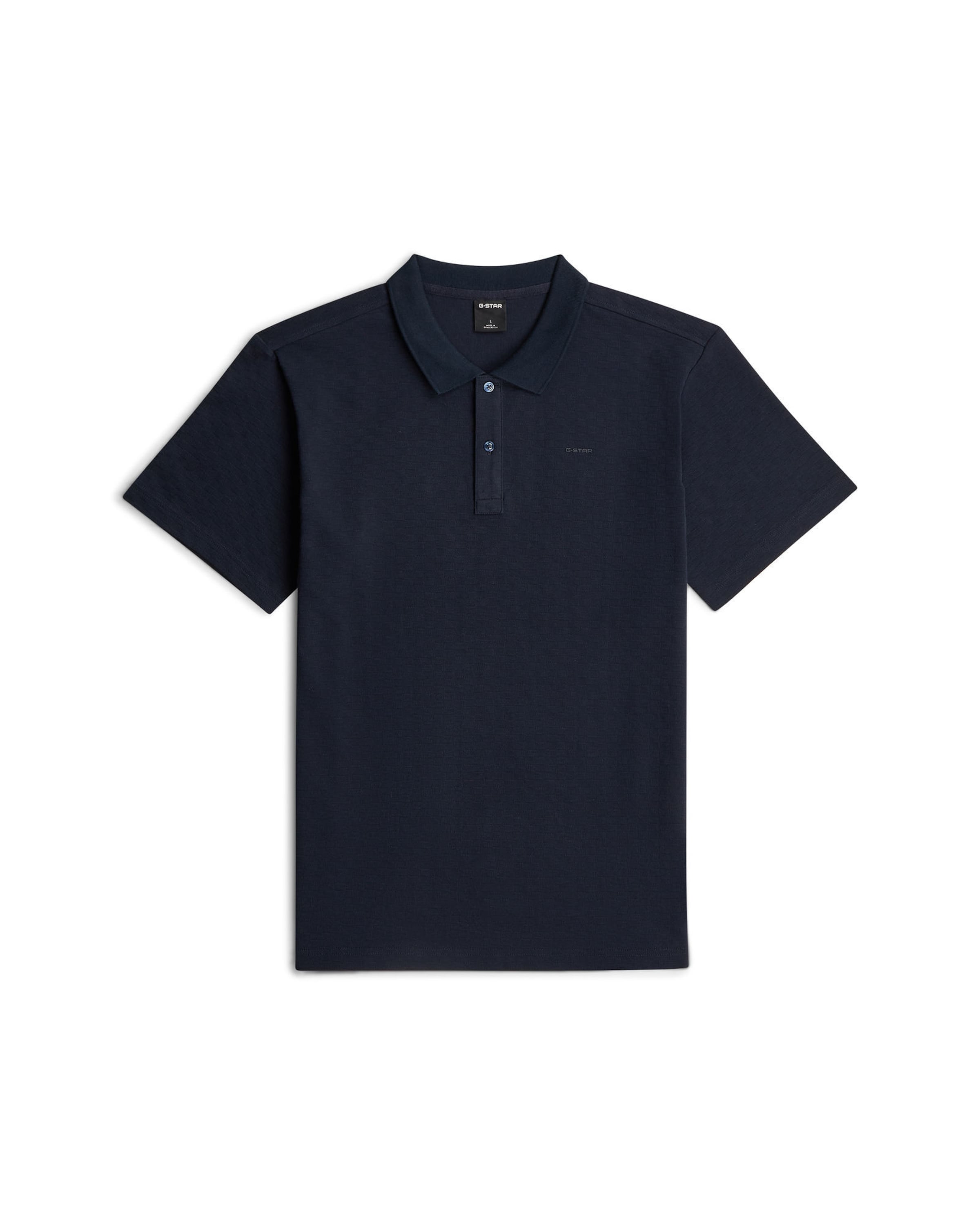 G-STAR Polo - 'Core Regular Jacquard Polo' in Blau: Vorderseite