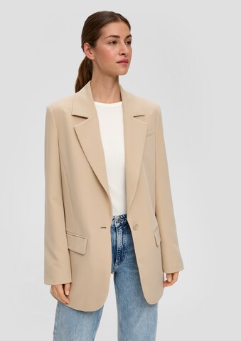 QS Blazer in Beige: Vorderseite