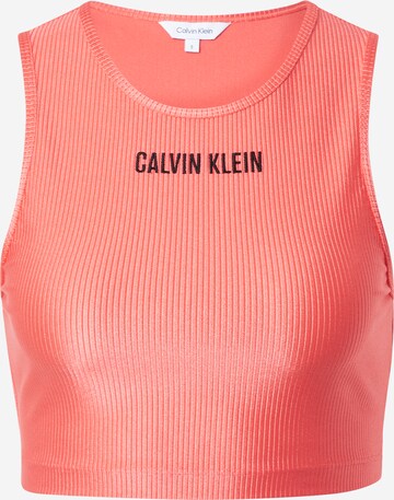 Calvin Klein Swimwear - Bustier Top de bikini en rojo: frente