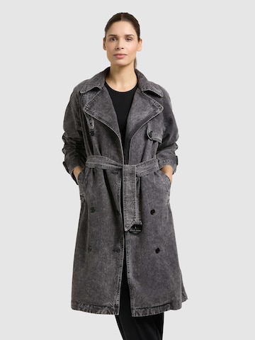 Manteau mi-saison 'Enza' khujo en noir : devant