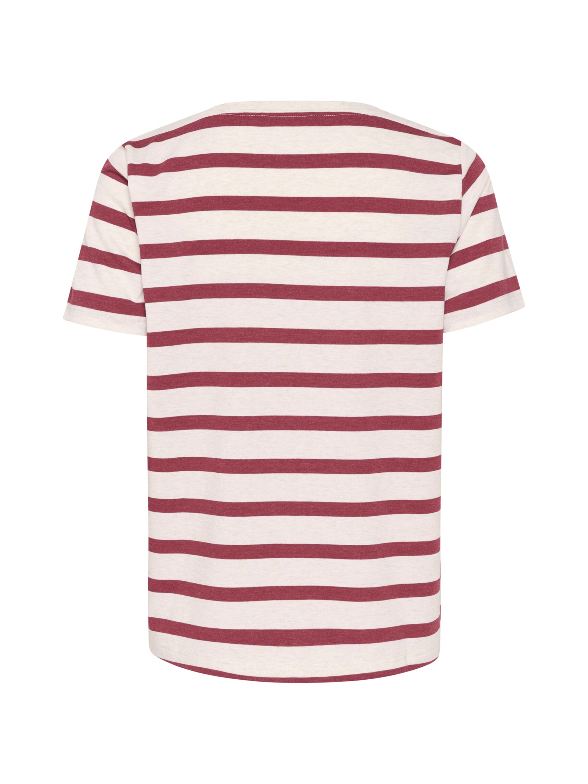 Cream T-Shirt 'Larsa' in Rot