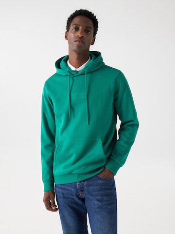 Salsa Jeans Sweatshirt in Groen: voorkant