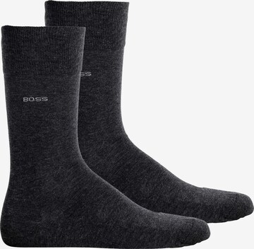 BOSS Socks in Grey: front