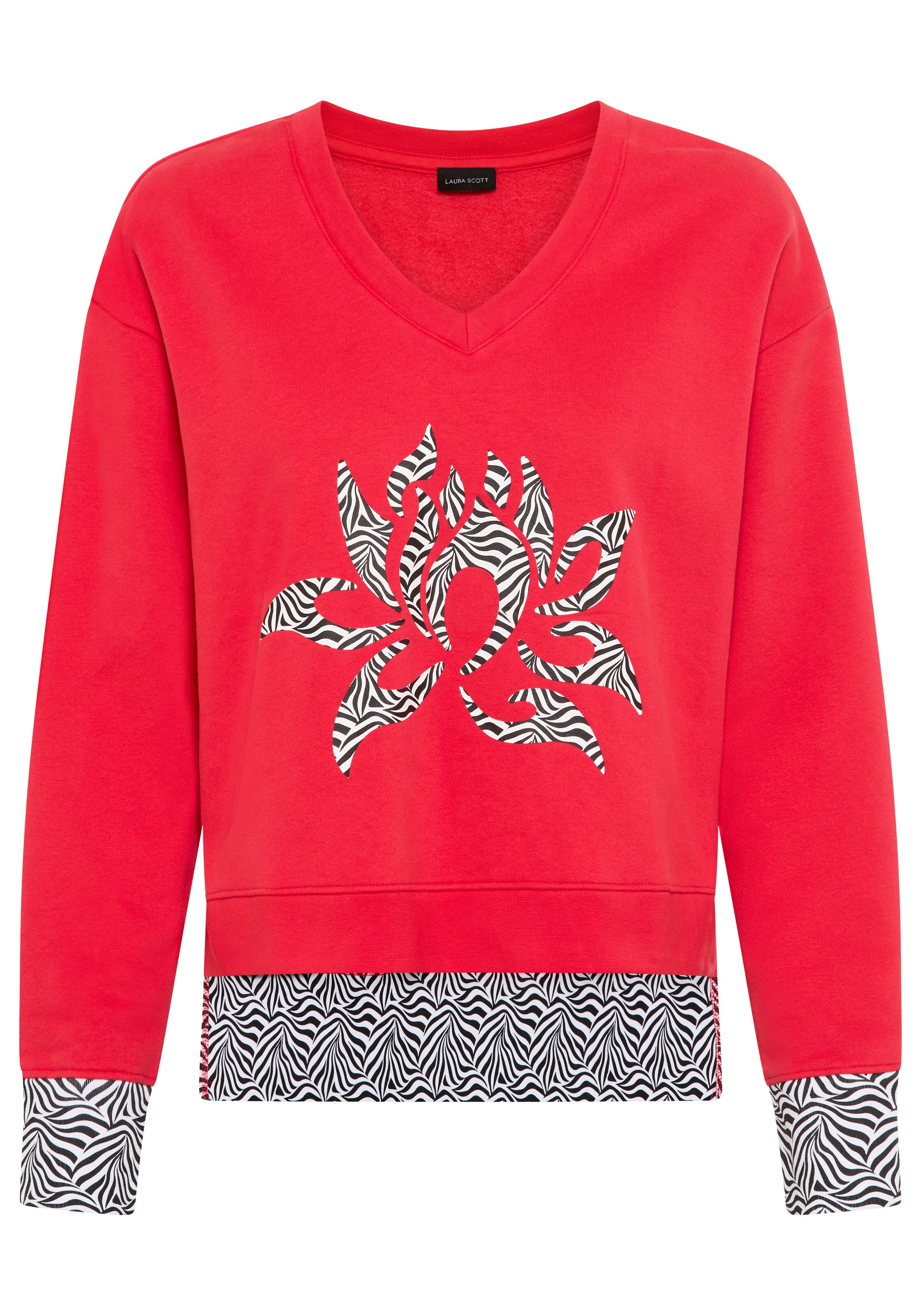 LAURA SCOTT Sweatshirt in Red: front