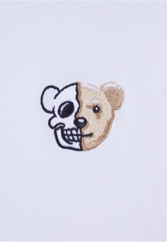Maglietta 'Skull Bear' di Mister Tee in bianco