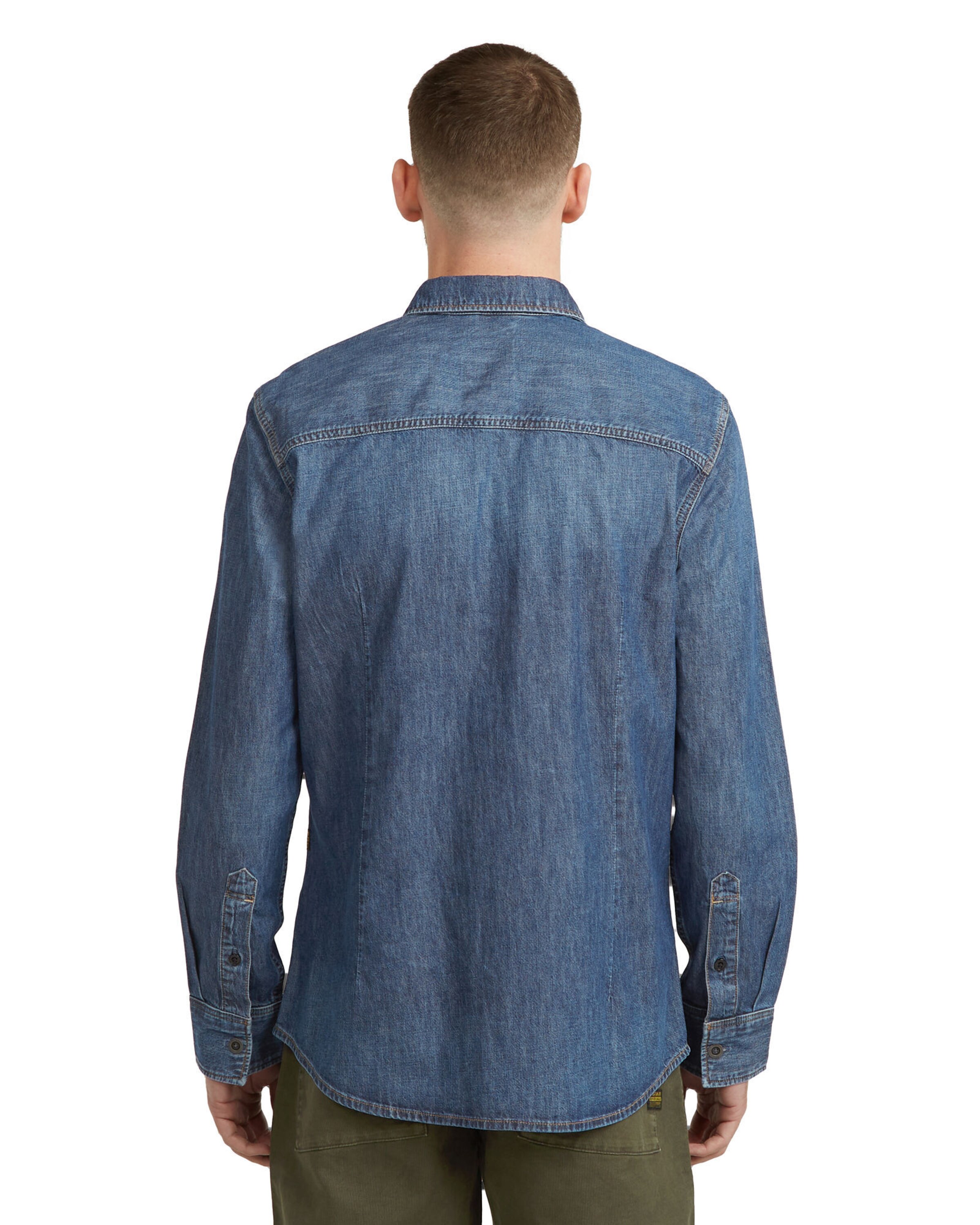 G-STAR Regular fit Button Up Shirt in Blue