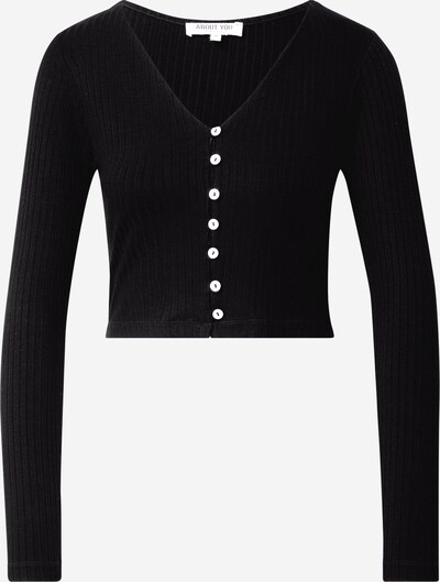 Geacă tricotată 'Selena Shirt' ABOUT YOU pe negru, Vizualizare produs