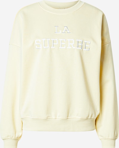 JDY Sweater majica 'JDYMESA' u svijetložuta / bijela, Pregled proizvoda