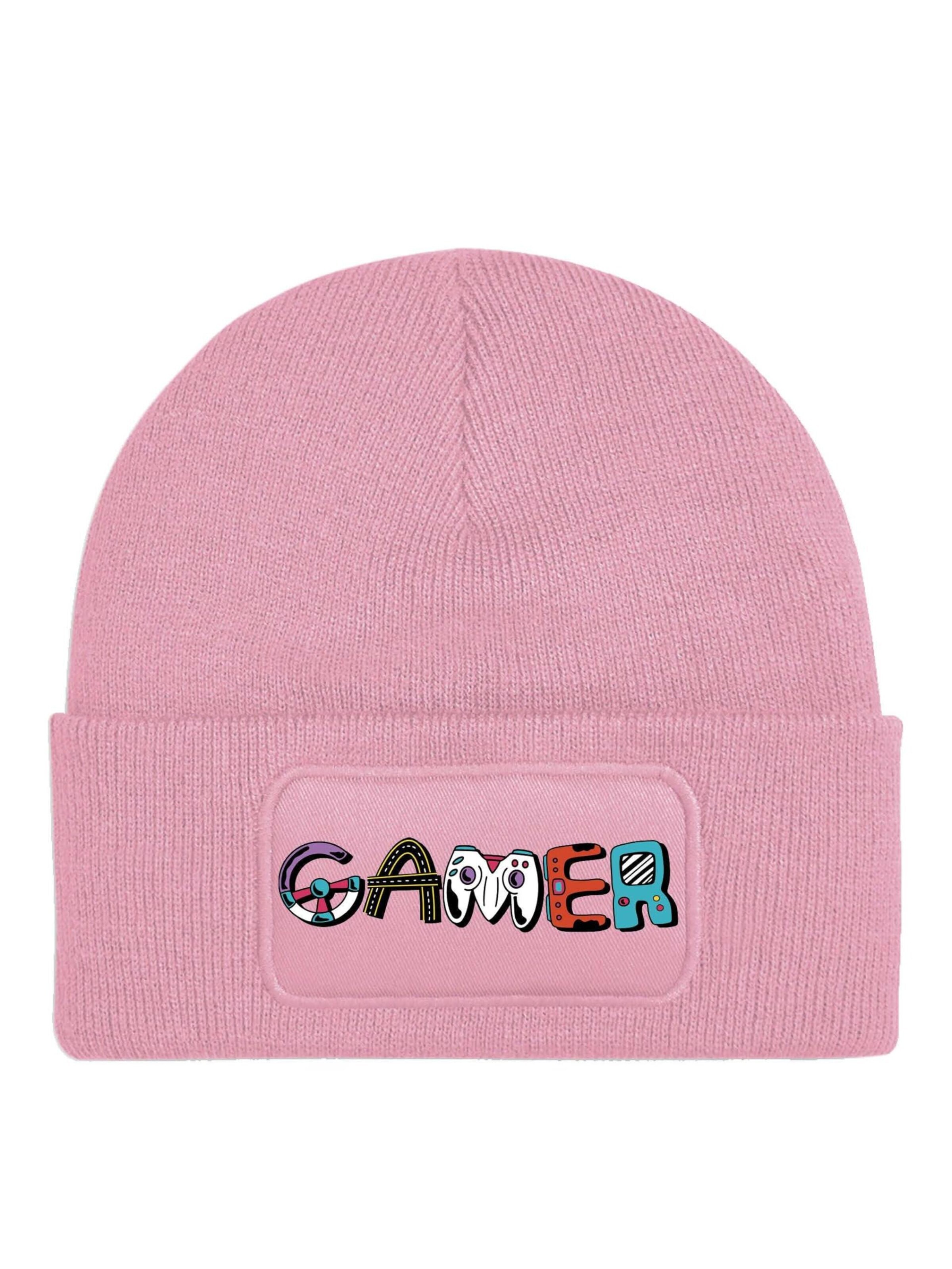 Youth Designz Mütze 'Gamer'‌‌‌‌‌‌‌‌ in Pink: Vorderseite