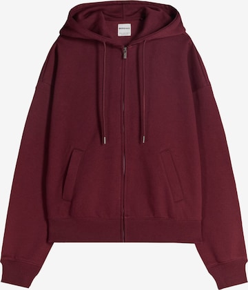 Bershka Sweatjacke in Rot: Vorderseite