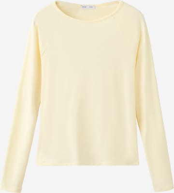 Maglietta 'ANA' di MANGO in giallo: frontale