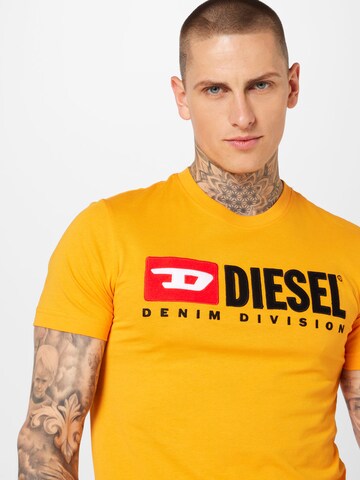 DIESEL Koszulka w kolorze pomarańczowy