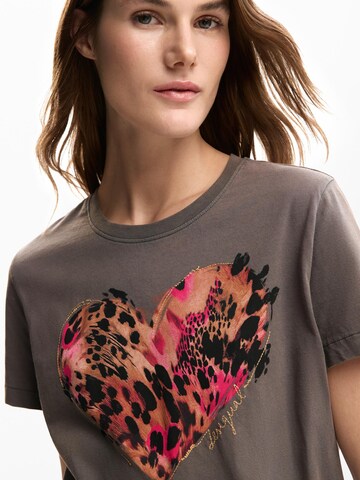 Desigual Tričko - Sivá