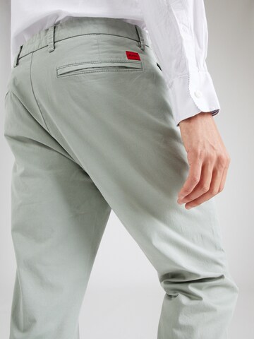 HUGO - regular Pantalón chino 'David' en verde